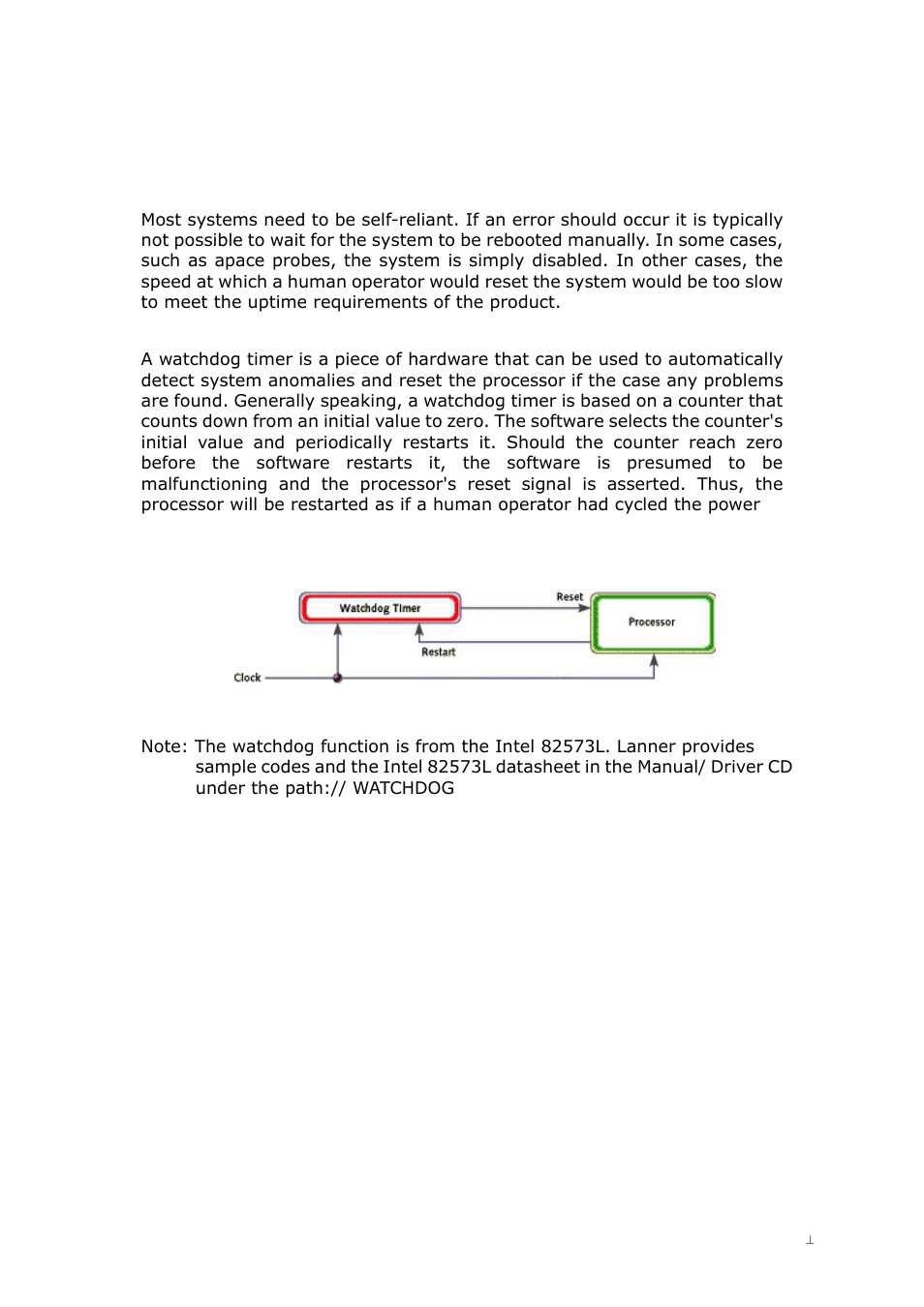 B. appendix b: watchdog timer, B.1 introduction | Lanner FW-8750 User Manual | Page 39 / 45