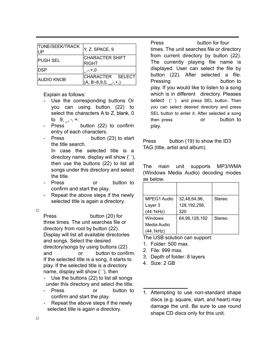 Operation | Lanzar AQCD60BTS User Manual | Page 12 / 20