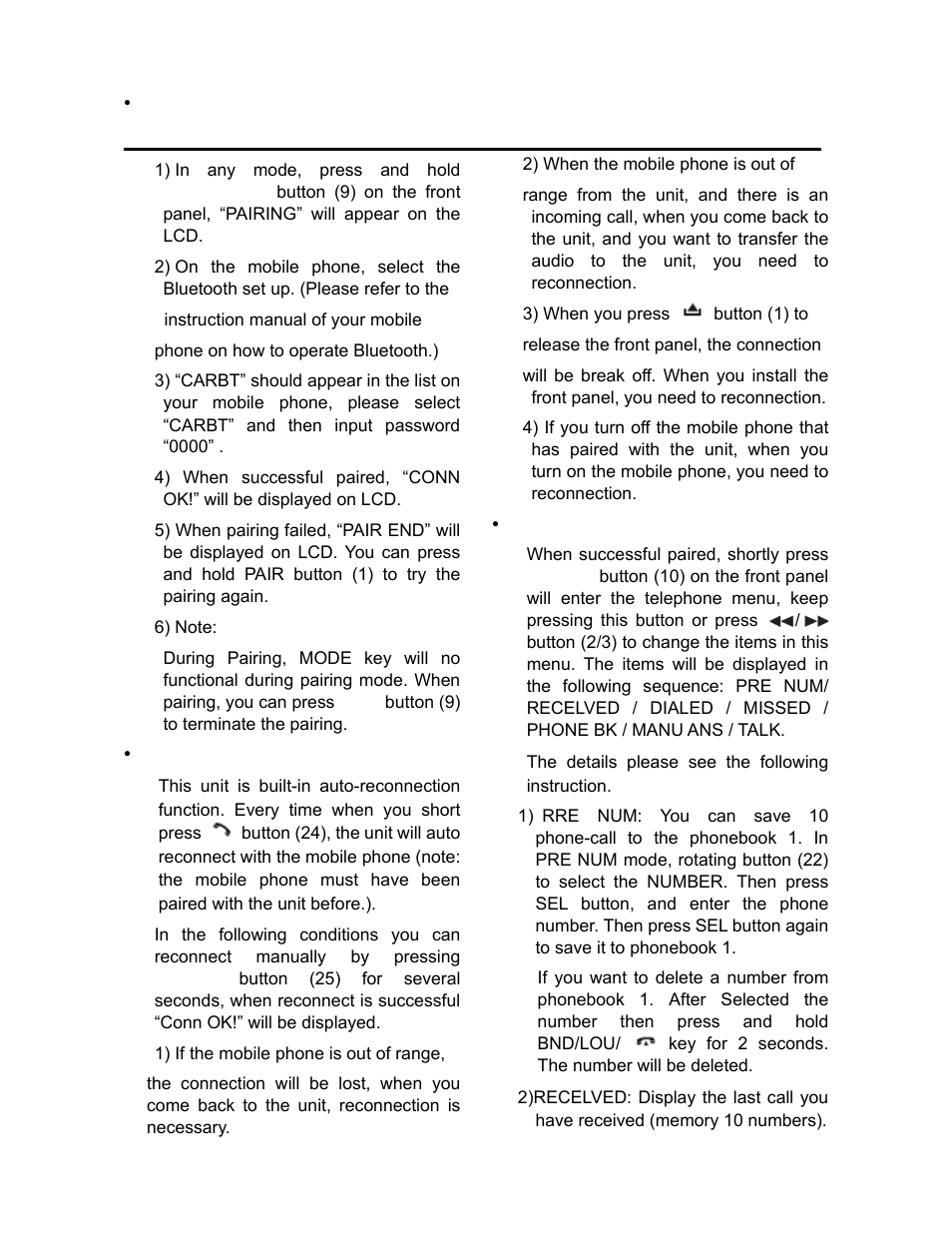 Operation | Lanzar AQCD60BTS User Manual | Page 15 / 20
