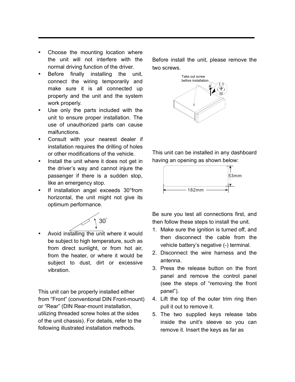 Installation | Lanzar AQCD60BTS User Manual | Page 3 / 20