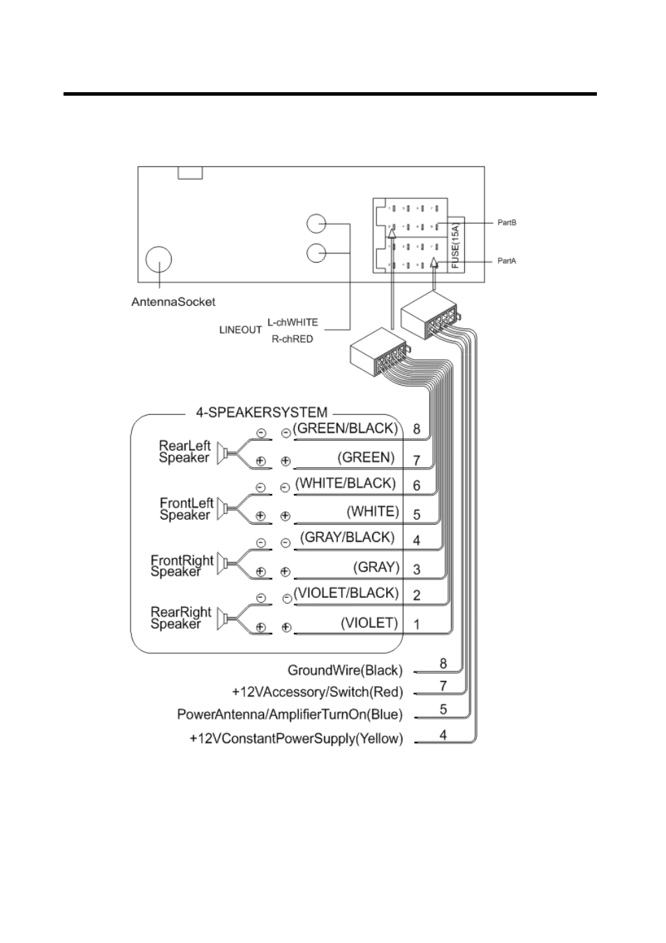 Wiring connection, Iso connection | Lanzar AQMP70BTS User Manual | Page 7 / 19