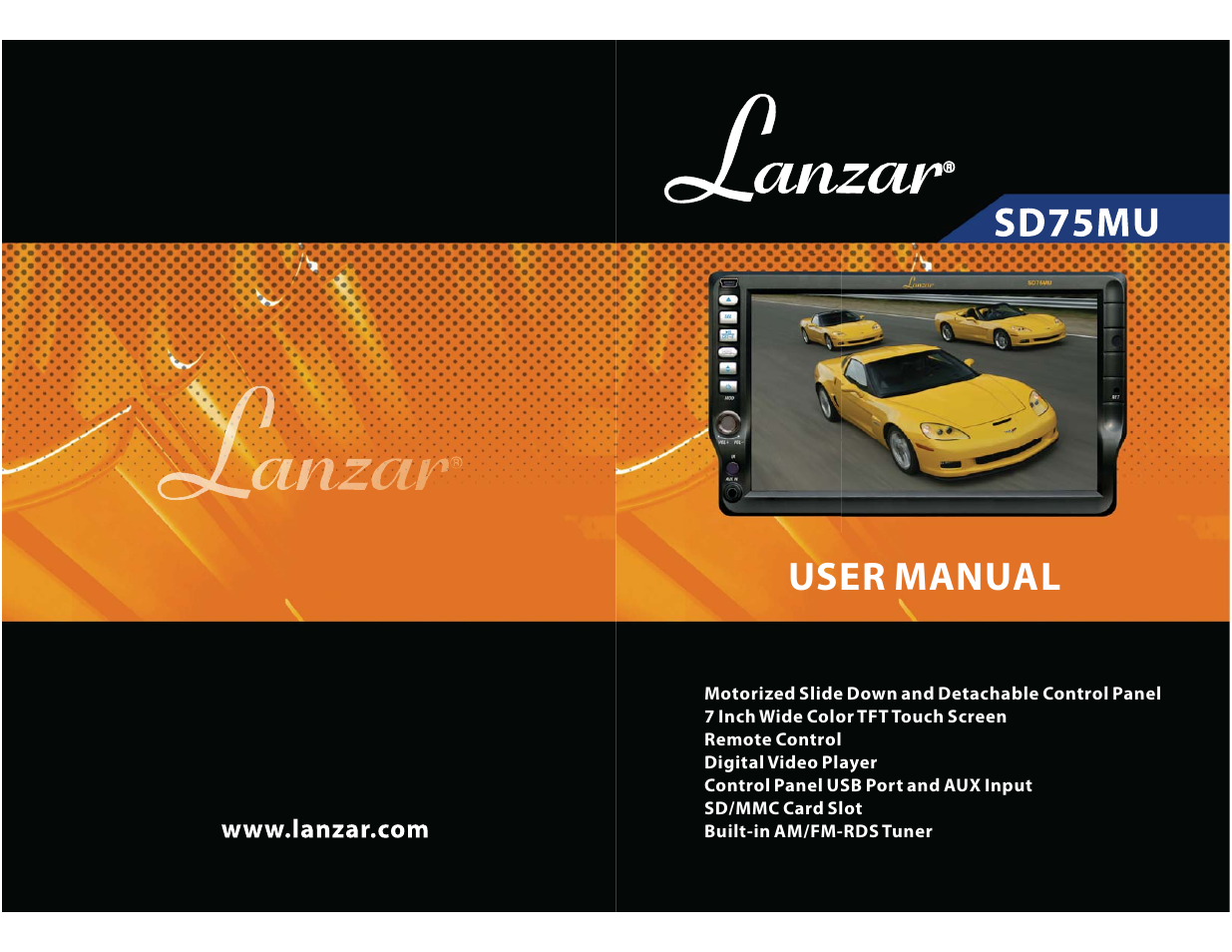 Lanzar SD75MU User Manual | 39 pages