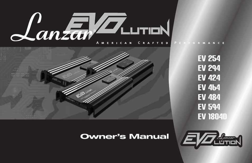 Lanzar EV254 User Manual | 28 pages