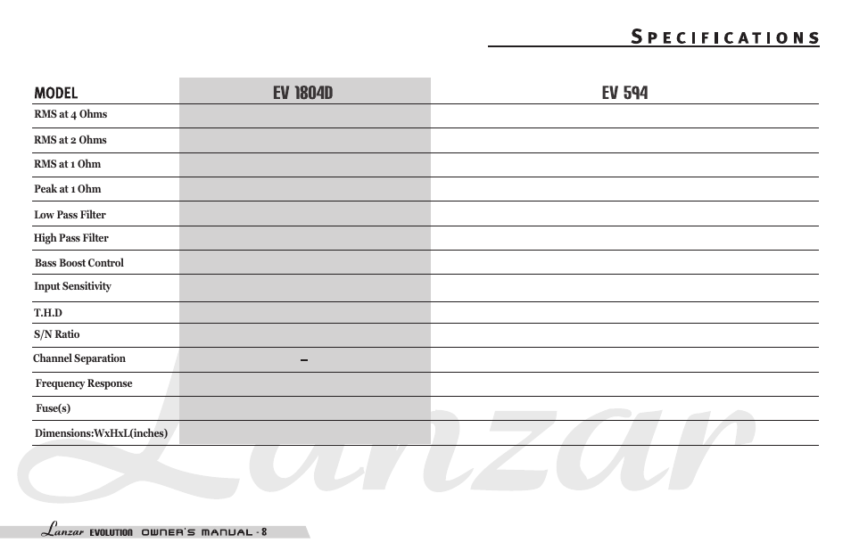 Lanzar EV254 User Manual | Page 10 / 28