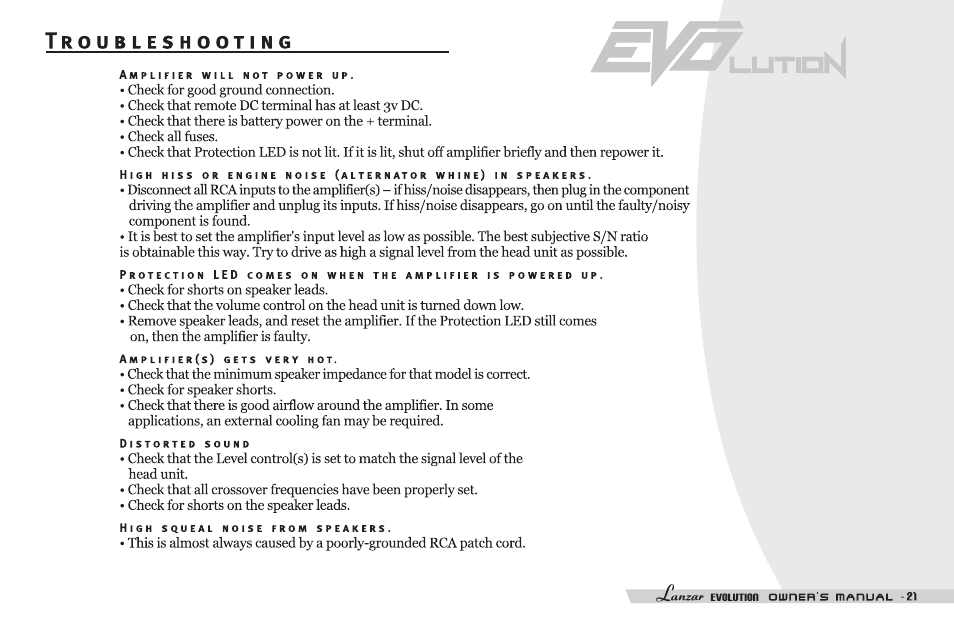 Lanzar EV254 User Manual | Page 23 / 28