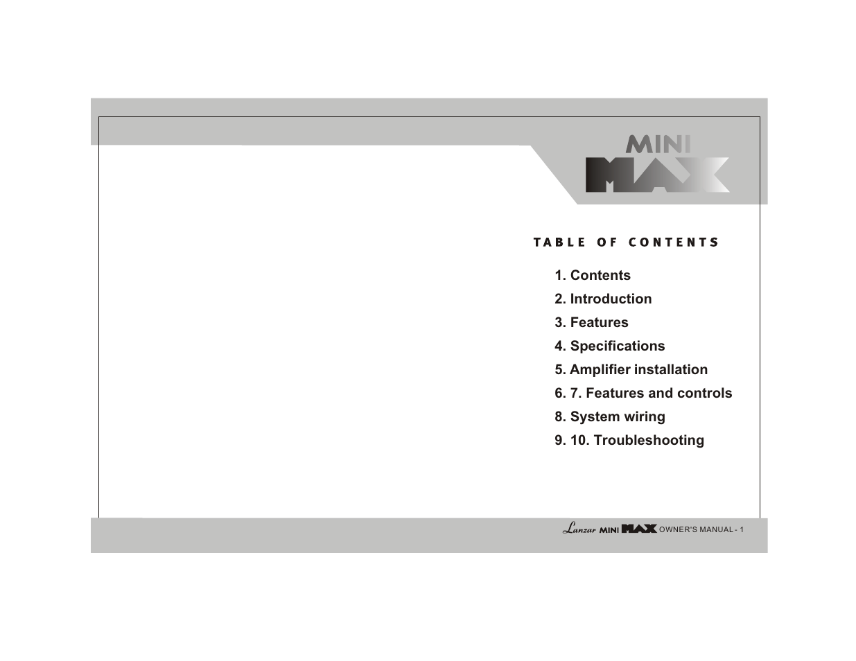 Lanzar MNX1800D User Manual | Page 3 / 16