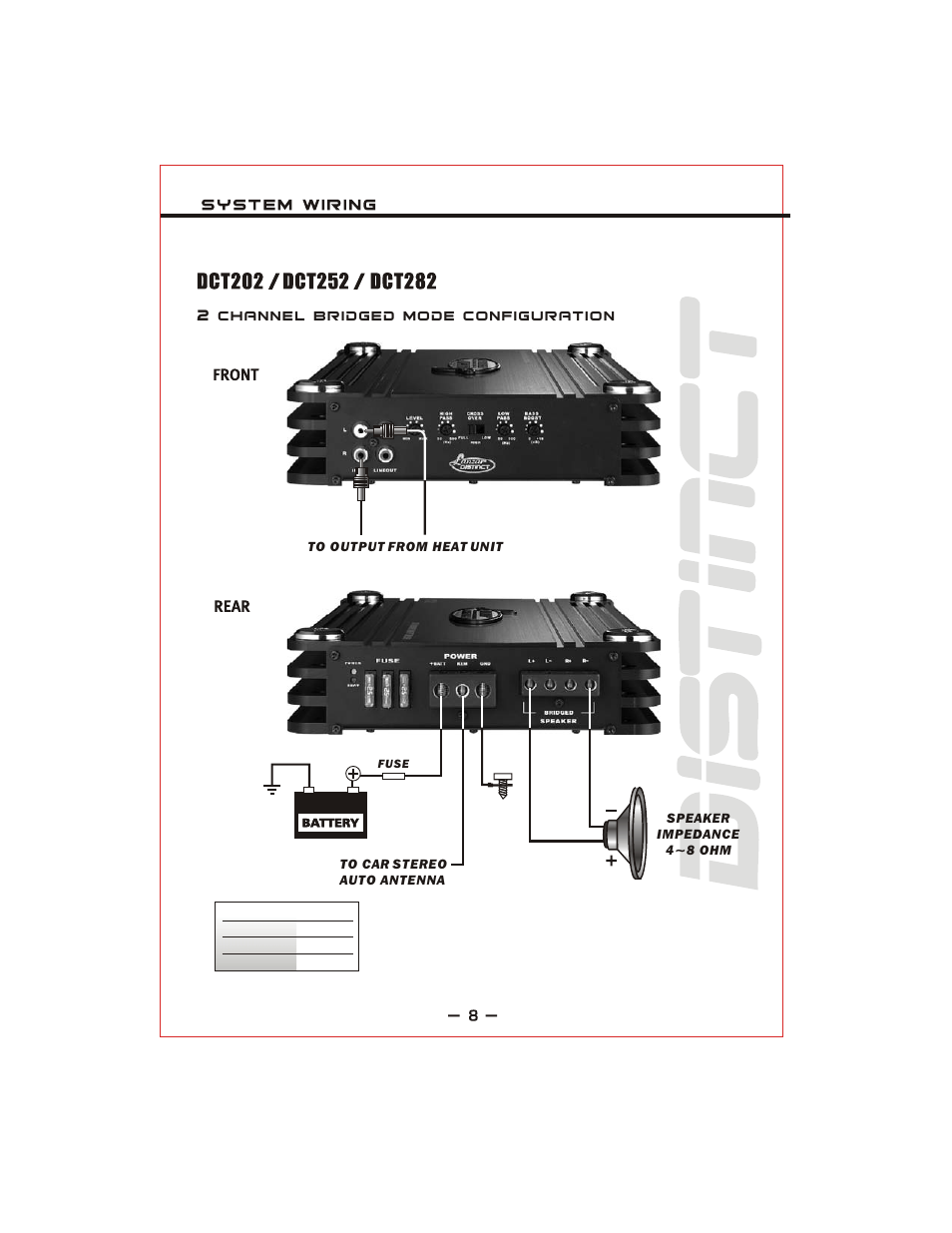 Lanzar DCT202 User Manual | Page 9 / 16