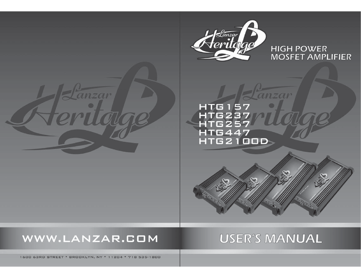 Lanzar HTG257 User Manual | 23 pages