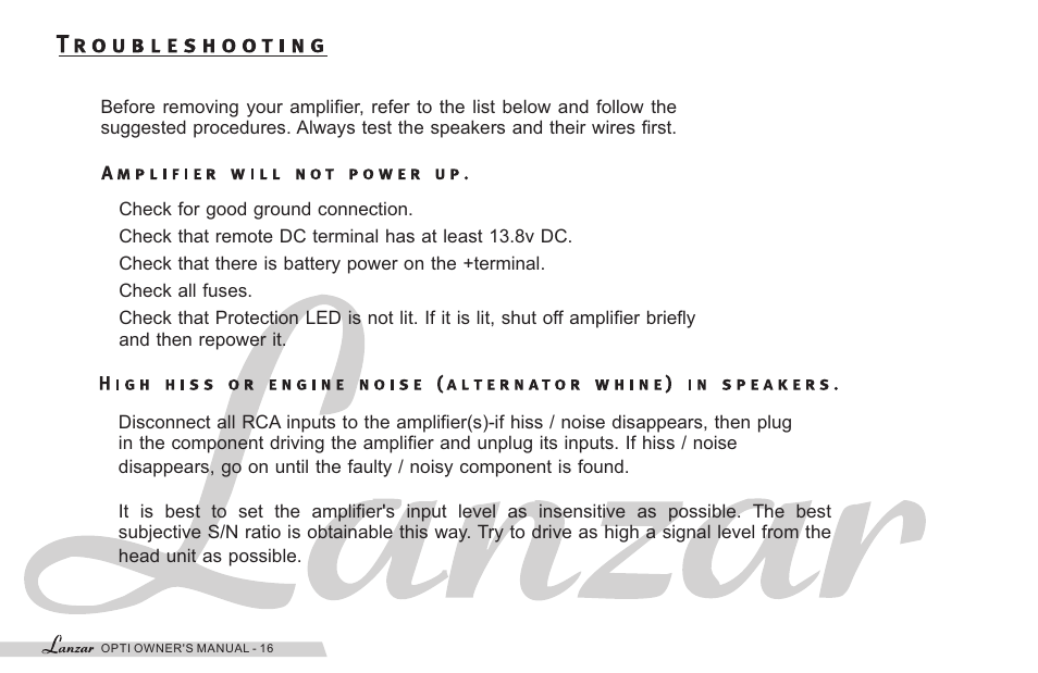 쪽 18 | Lanzar OPT110001D User Manual | Page 18 / 24