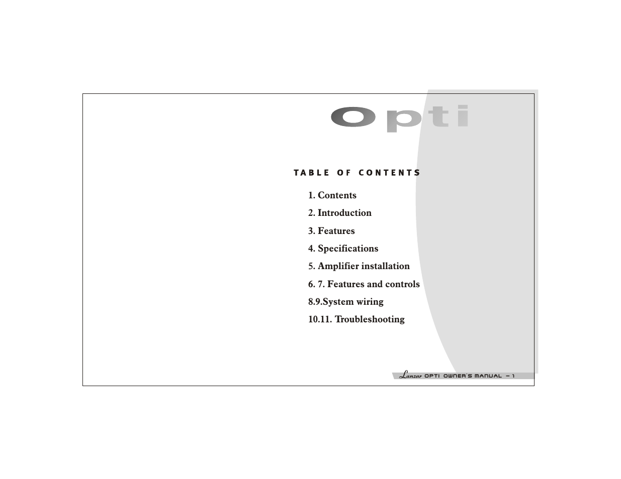 Lanzar OPTI2000D User Manual | Page 3 / 16