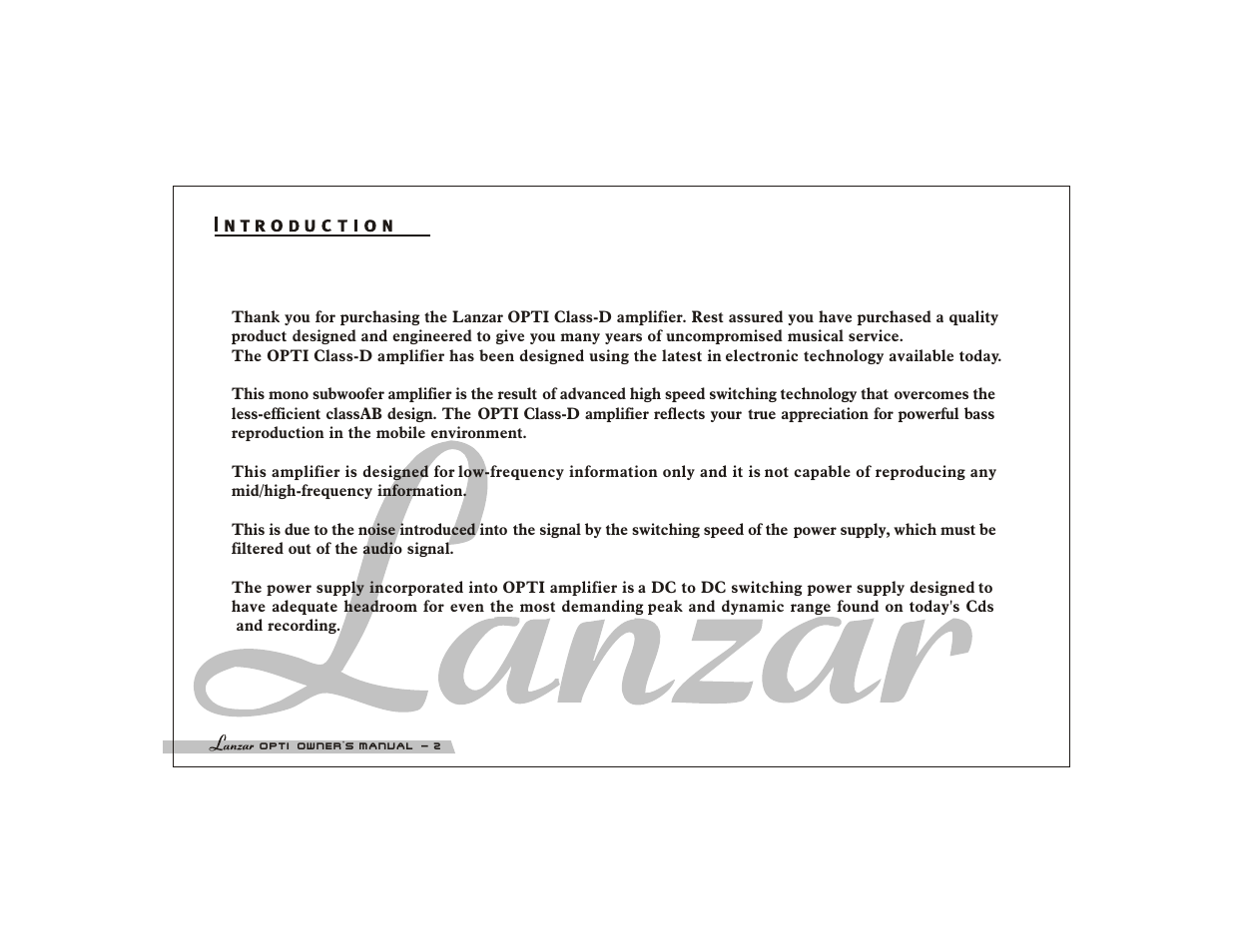 Lanzar OPTI2000D User Manual | Page 4 / 16