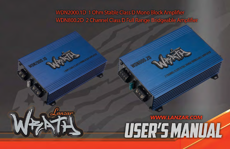 Lanzar WDN2000.1D User Manual | 8 pages