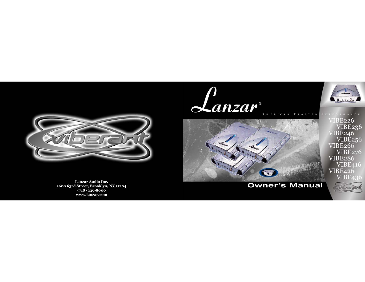 Lanzar VIBE286 User Manual | 9 pages