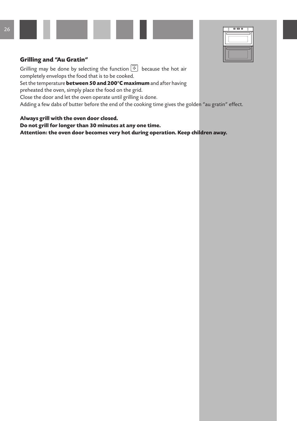 CDA Built Under Double Oven DV 770 User Manual | Page 26 / 48