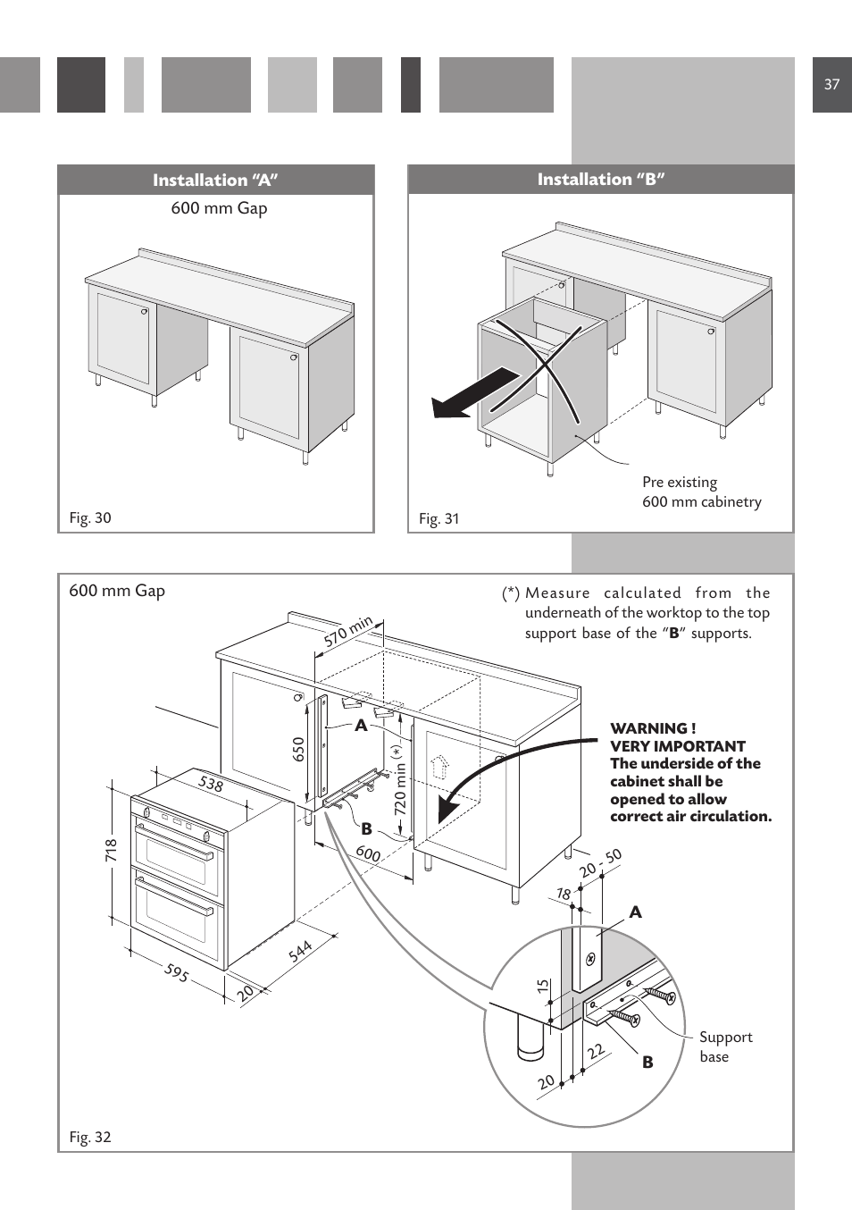 CDA Built Under Double Oven DV 770 User Manual | Page 37 / 48