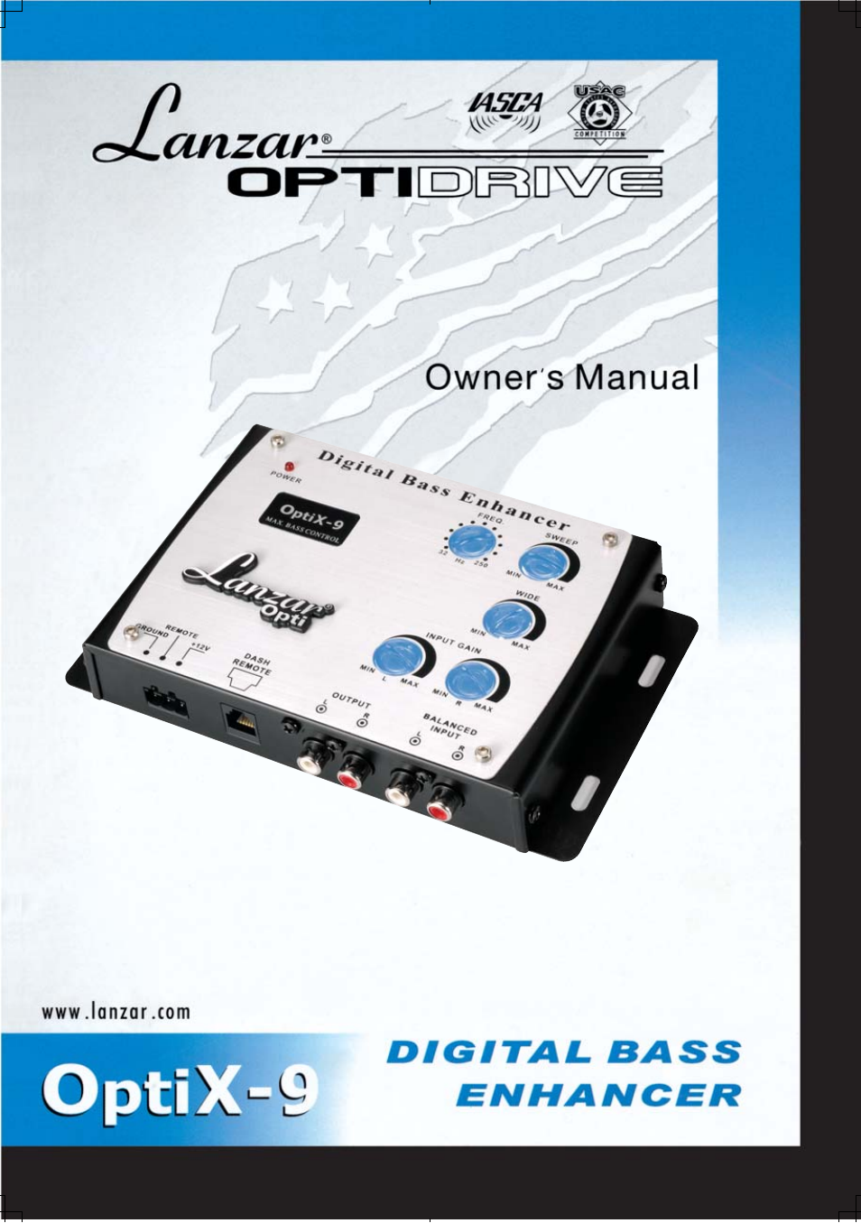 Lanzar OPTIX9 User Manual | 8 pages