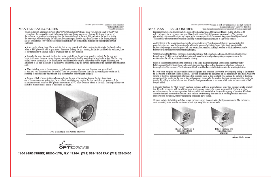 Lanzar OPTI1213D User Manual | 2 pages