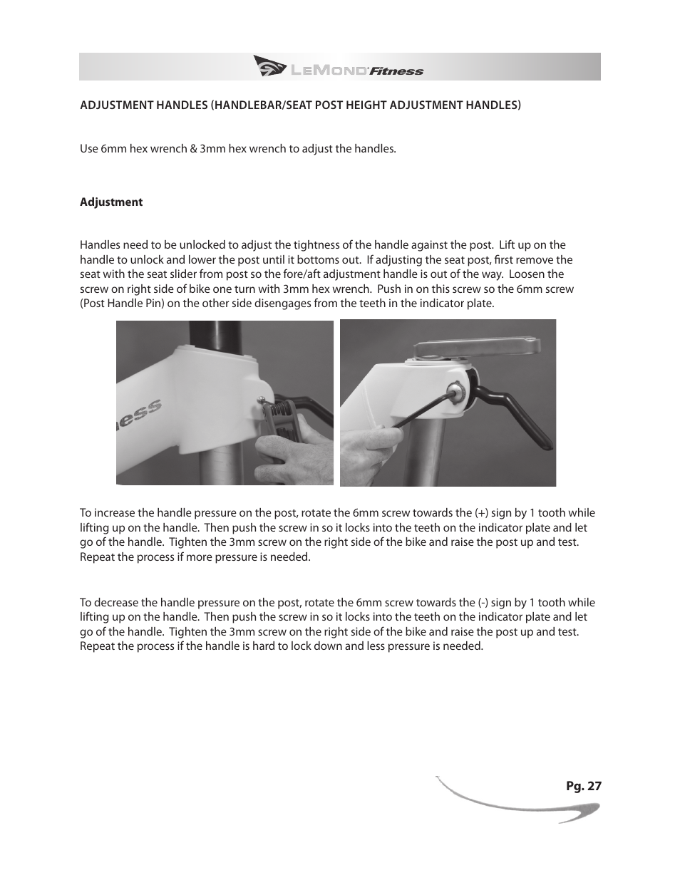 LeMond RevMaster Pro User Manual | Page 29 / 30