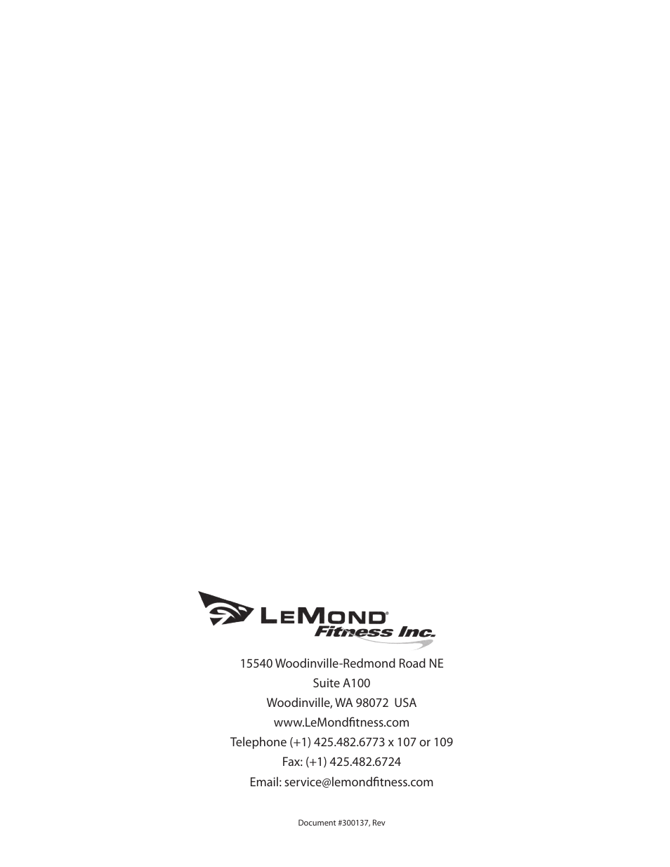 LeMond RevMaster Pro User Manual | Page 30 / 30