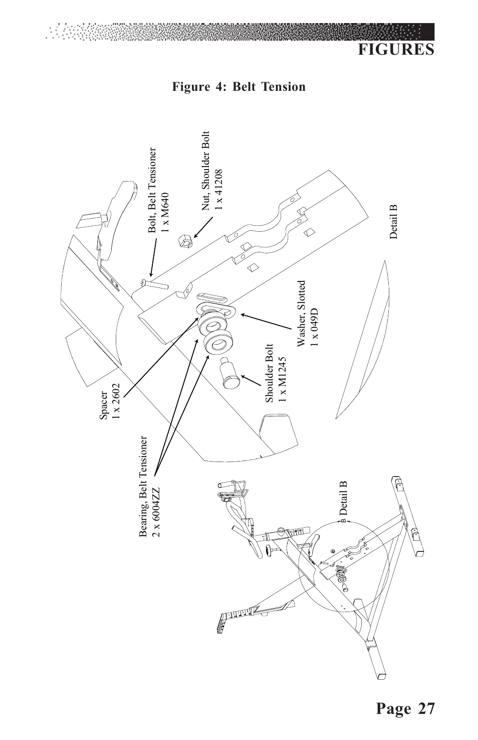 Page 27, Figures, Figure 4: belt tension | LeMond RevMaster Classic User Manual | Page 33 / 40
