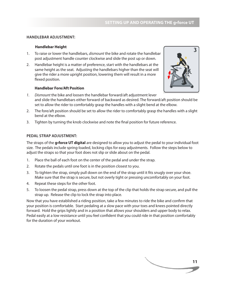 LeMond g-force UT User Manual | Page 11 / 40