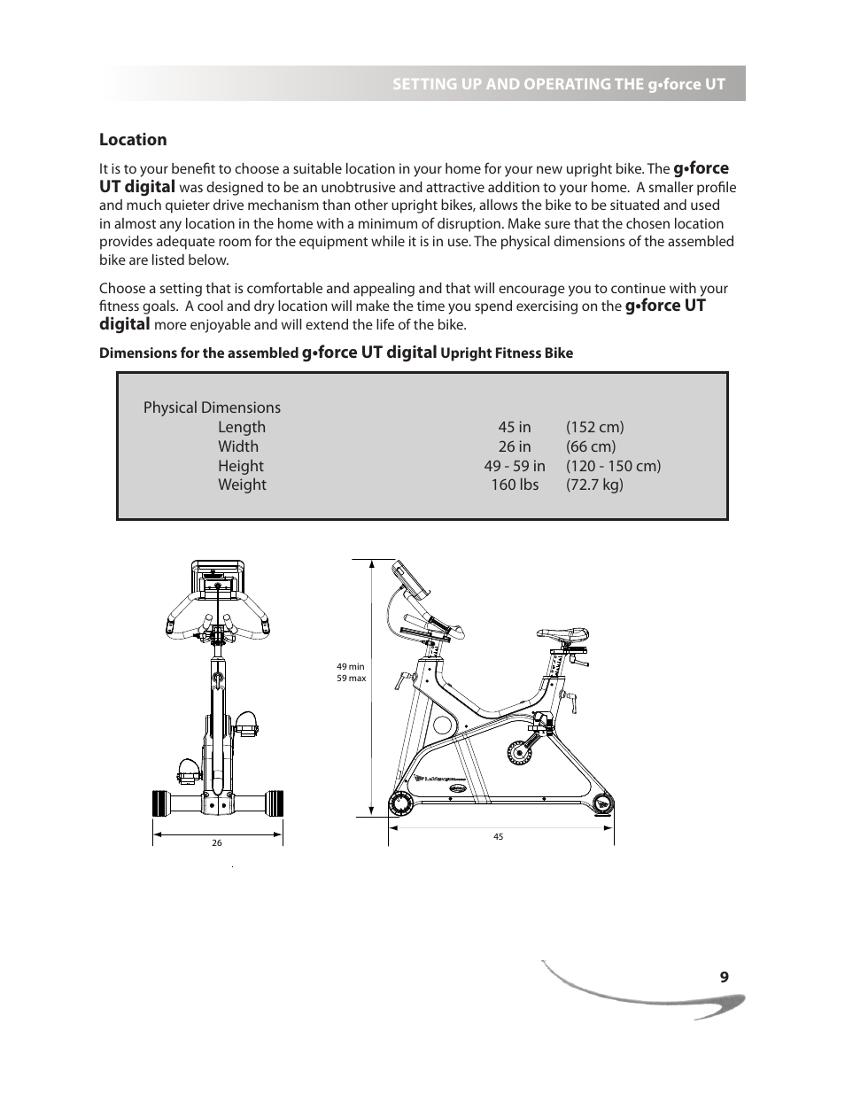 LeMond g-force UT User Manual | Page 9 / 40