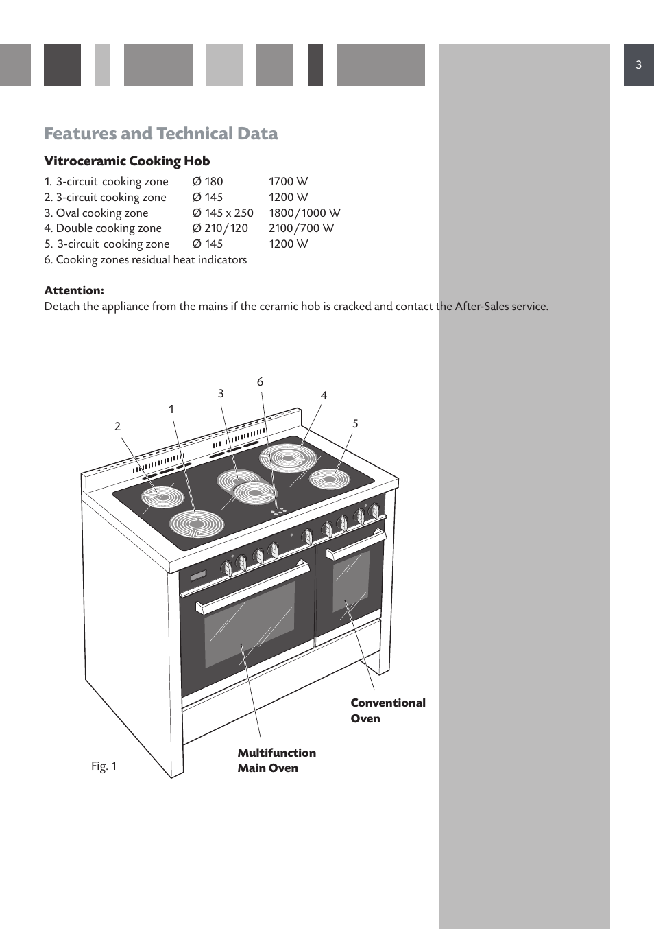Features and technical data | CDA RV 1060 User Manual | Page 3 / 36