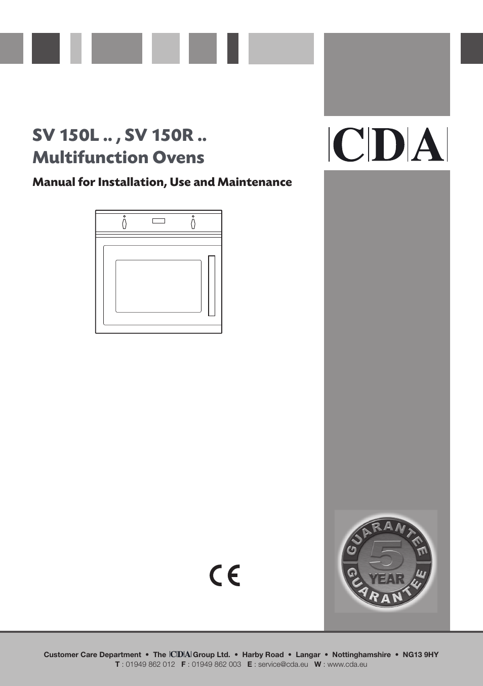 CDA SV 150R User Manual | 32 pages
