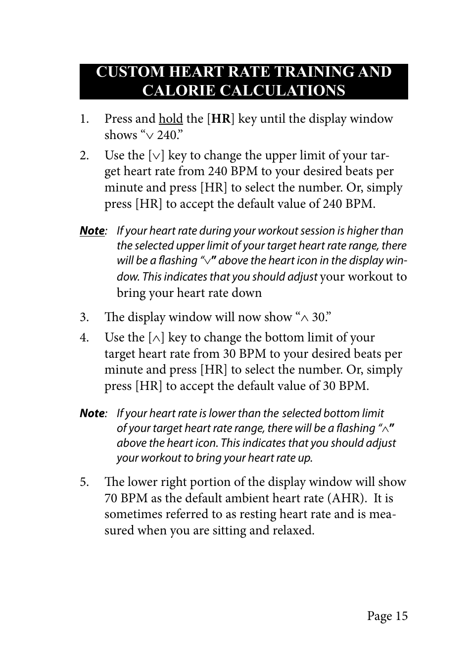 LeMond RevMaster Pilot User Manual | Page 15 / 29