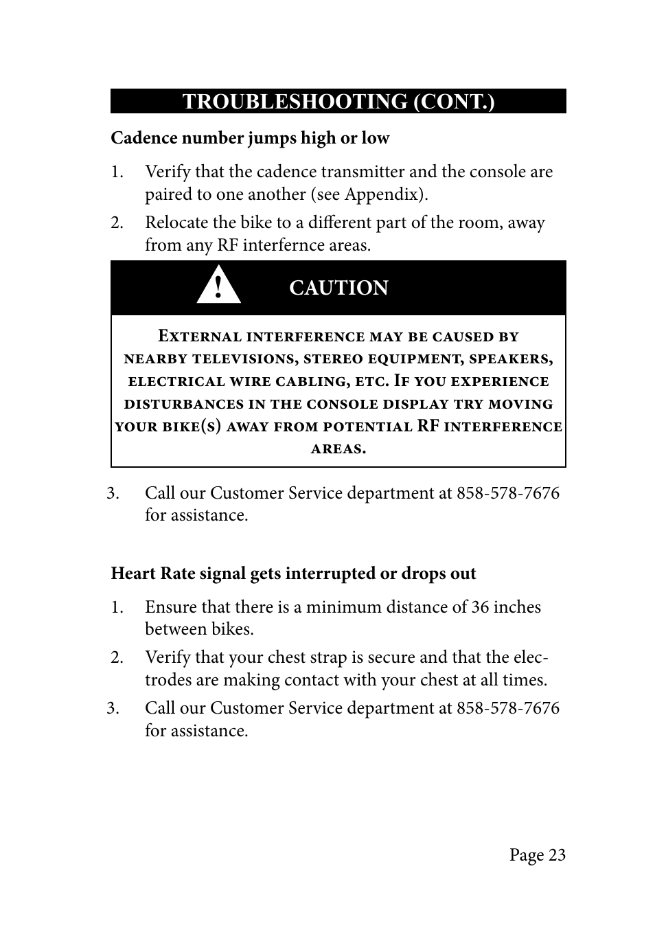 LeMond RevMaster Pilot User Manual | Page 23 / 29