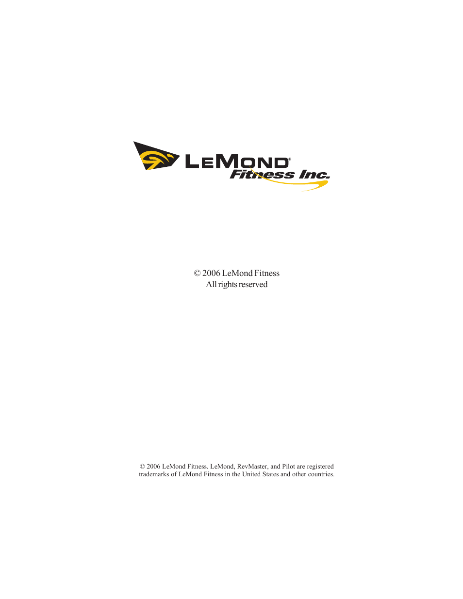 LeMond RevMaster Pilot User Manual | Page 3 / 29