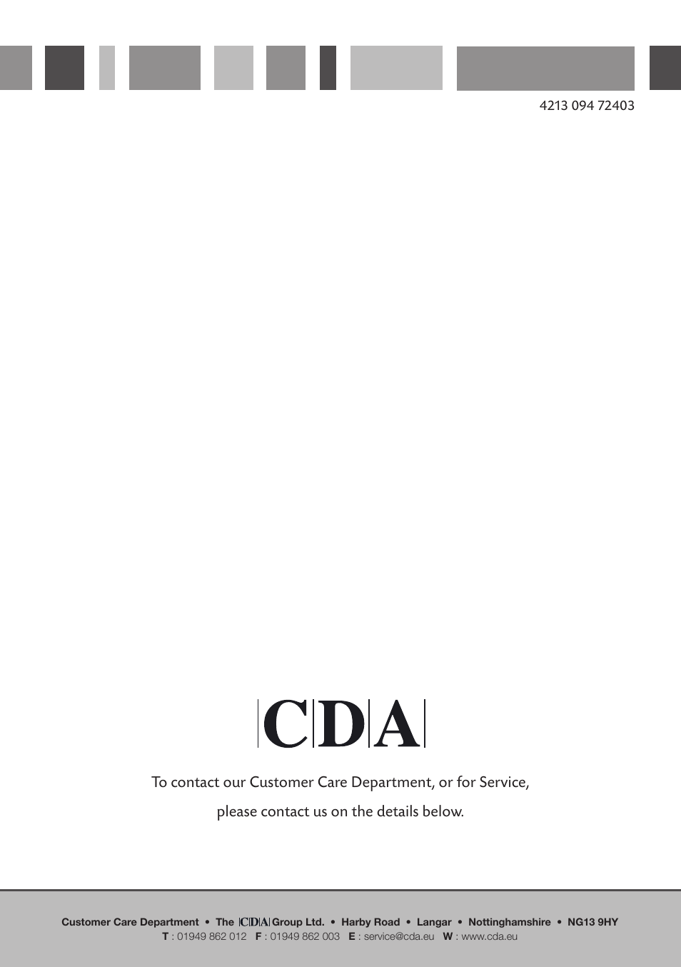 Passionate about style | CDA CI920 User Manual | Page 12 / 12