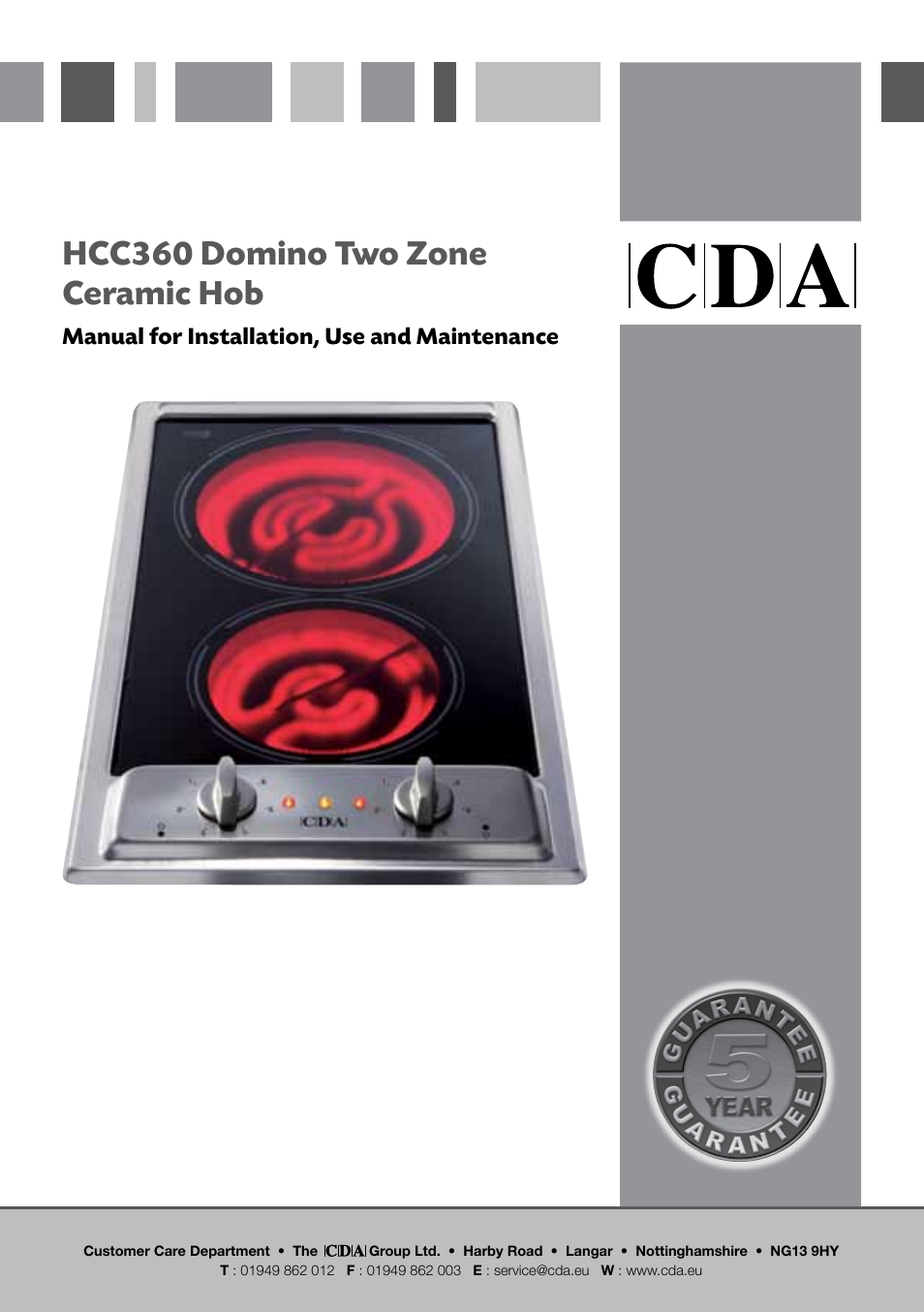 CDA HCC360 User Manual | 21 pages