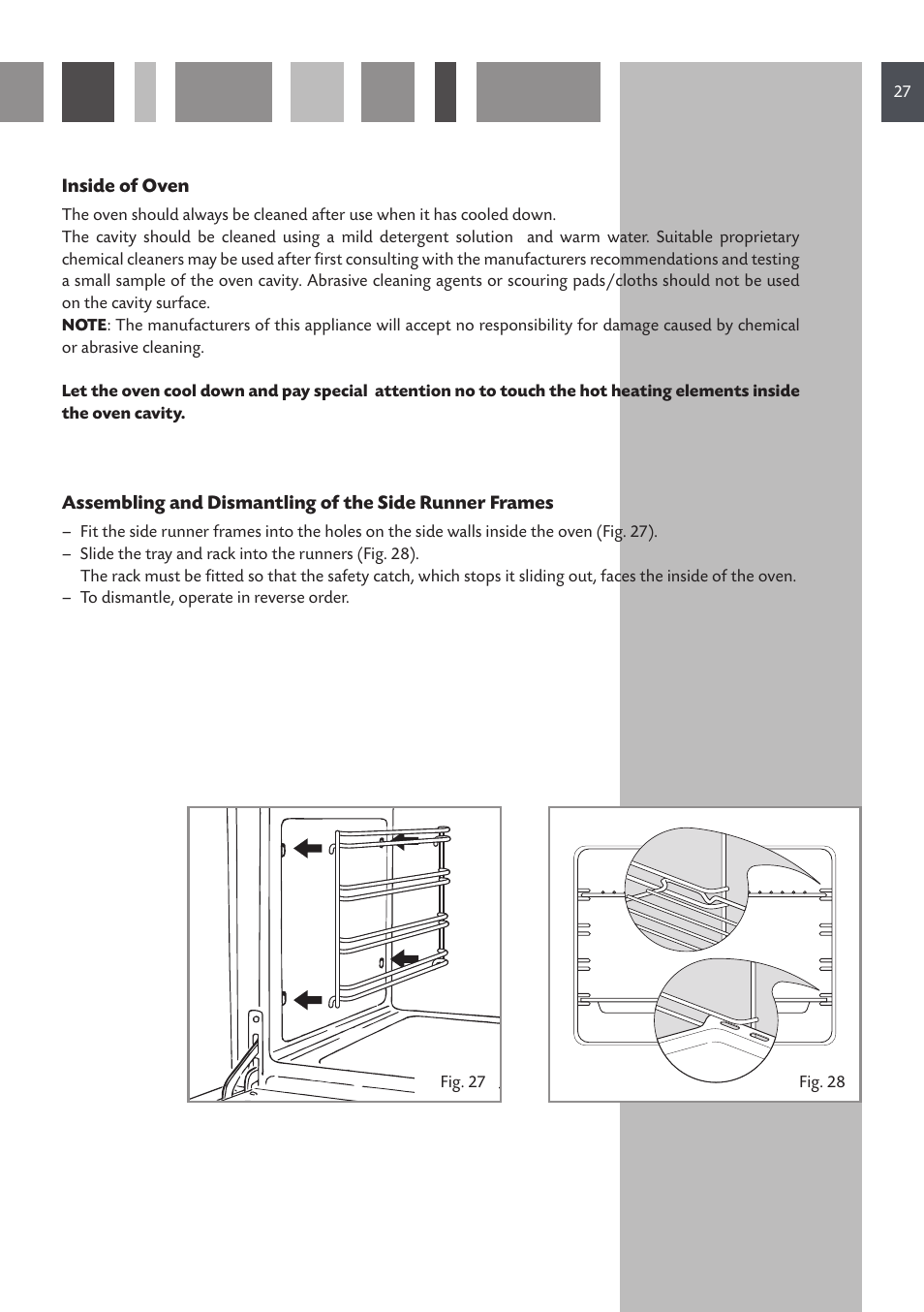 CDA DUAL FUEL COOKERS RC 9021 User Manual | Page 27 / 44