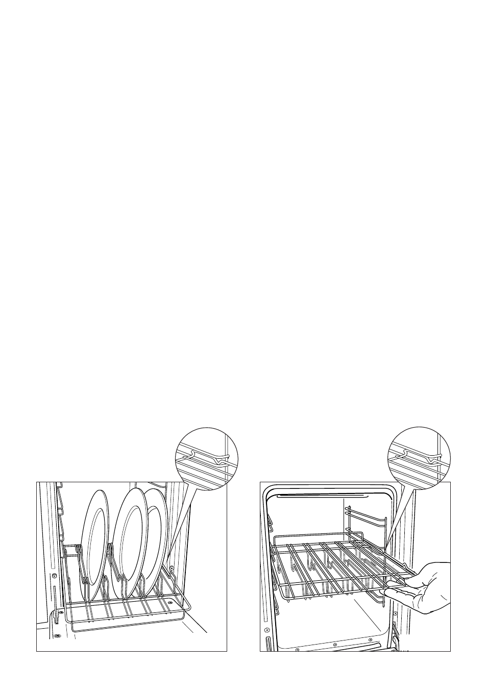 Use of special dish rack, Using the special shelf as a dish rack, Using the special rack for normal cooking | CDA RV 1000 User Manual | Page 23 / 52