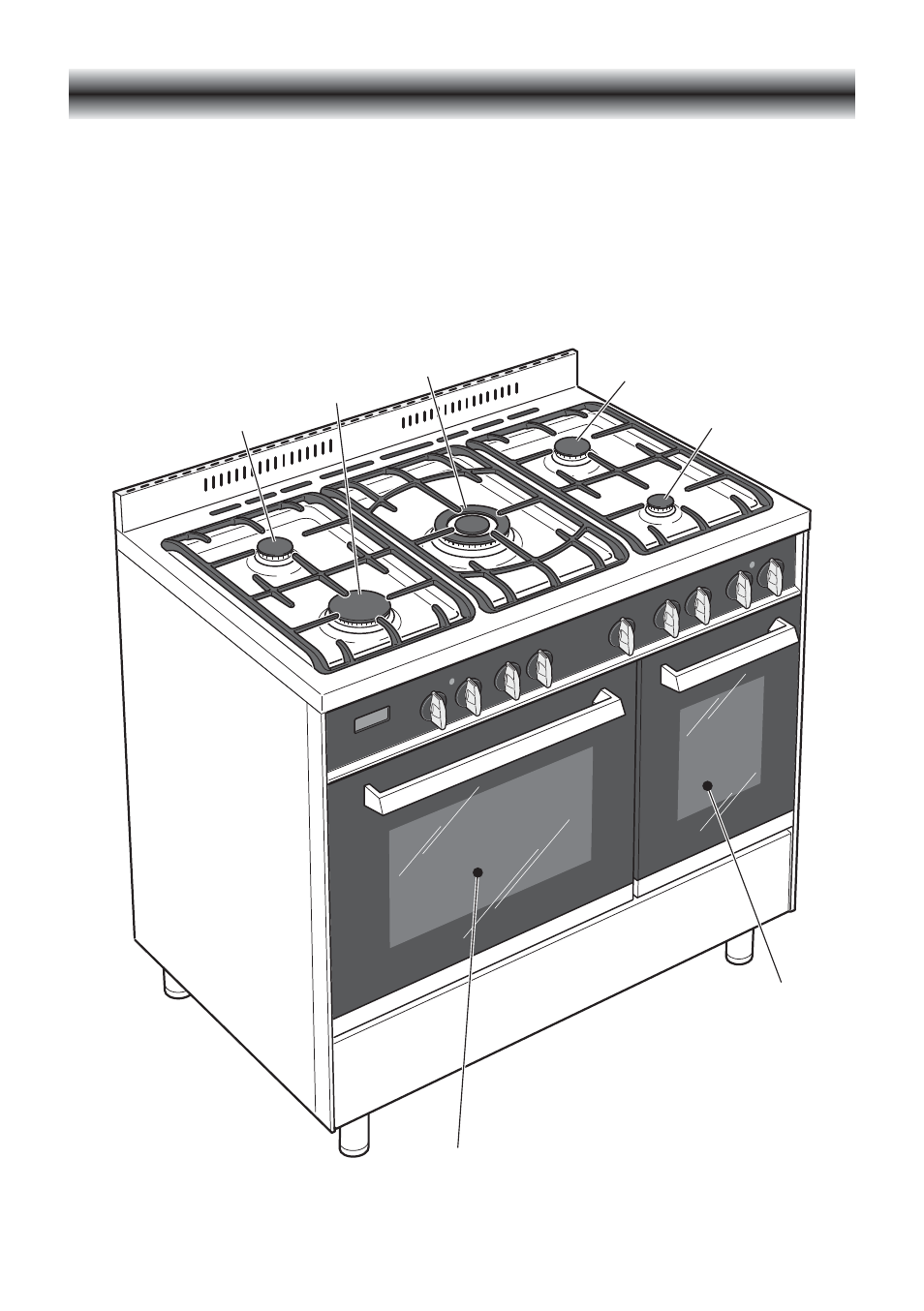 Features and technical data, Gas burners | CDA RV 1000 User Manual | Page 5 / 52