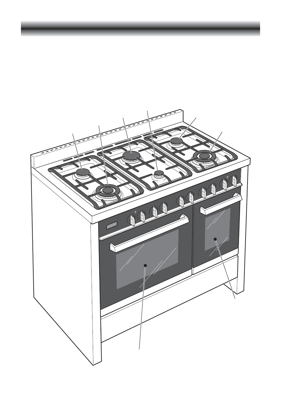 Features and technical data, Gas burners | CDA RV 1000 User Manual | Page 6 / 52