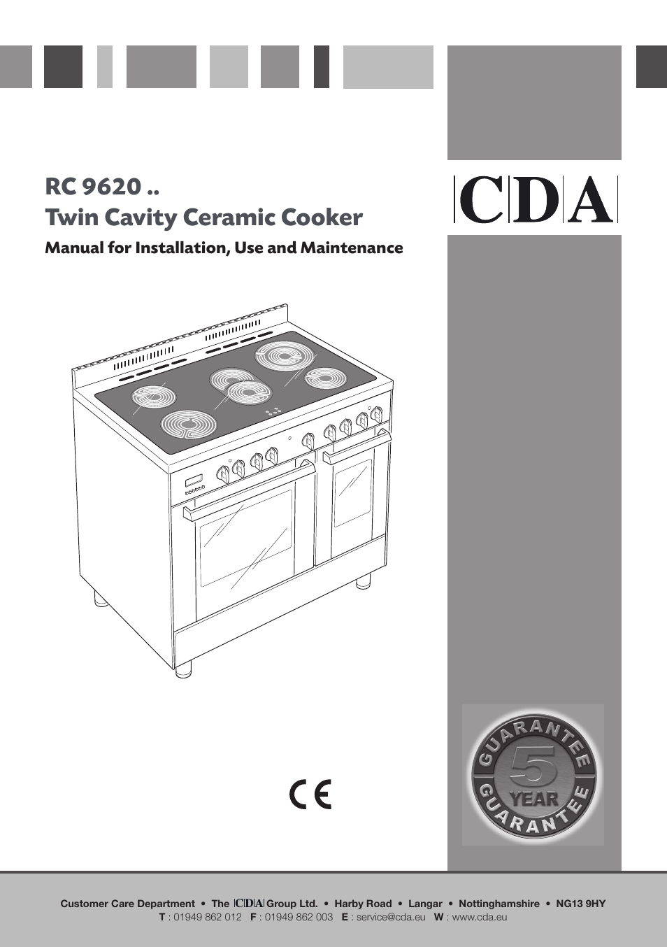 CDA RC 9620 User Manual | 36 pages