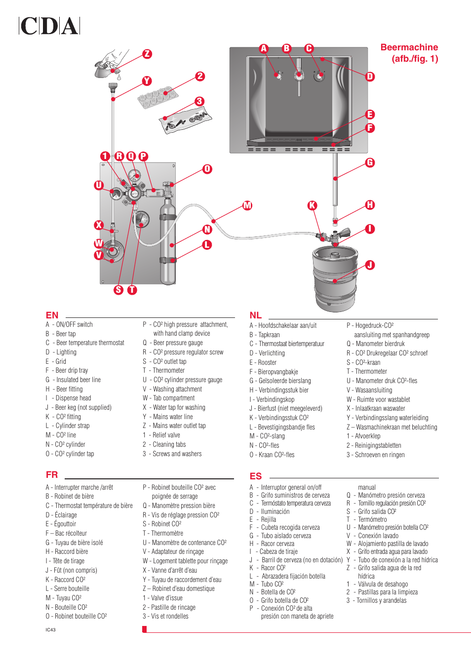 Beermachine (afb./fi g. 1) fr es | CDA BVB4 User Manual | Page 2 / 9