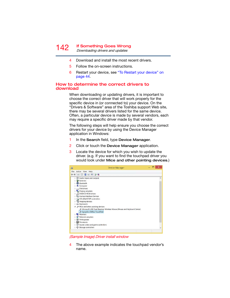 How to determine the correct drivers to download, How to determine the correct drivers to, Download | Toshiba DynaPad WT12PE-A64 User Manual | Page 142 / 177