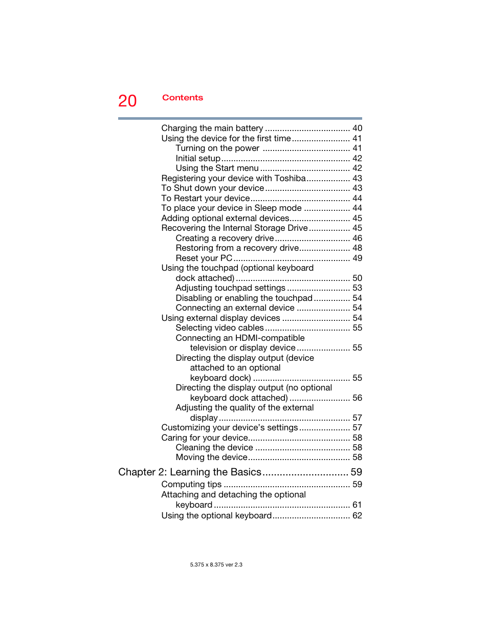 Toshiba DynaPad WT12PE-A64 User Manual | Page 20 / 177