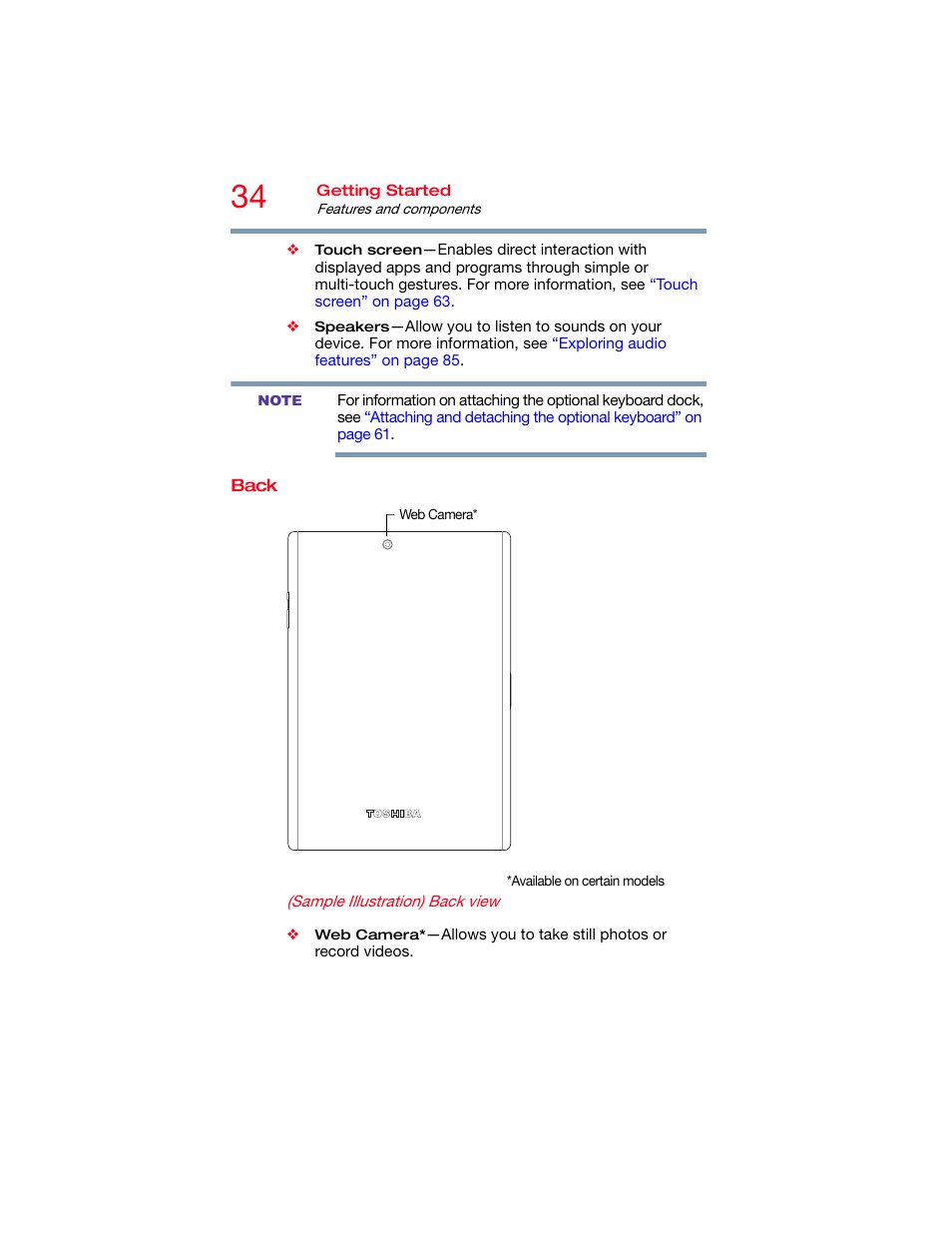 Back | Toshiba DynaPad WT12PE-A64 User Manual | Page 34 / 177