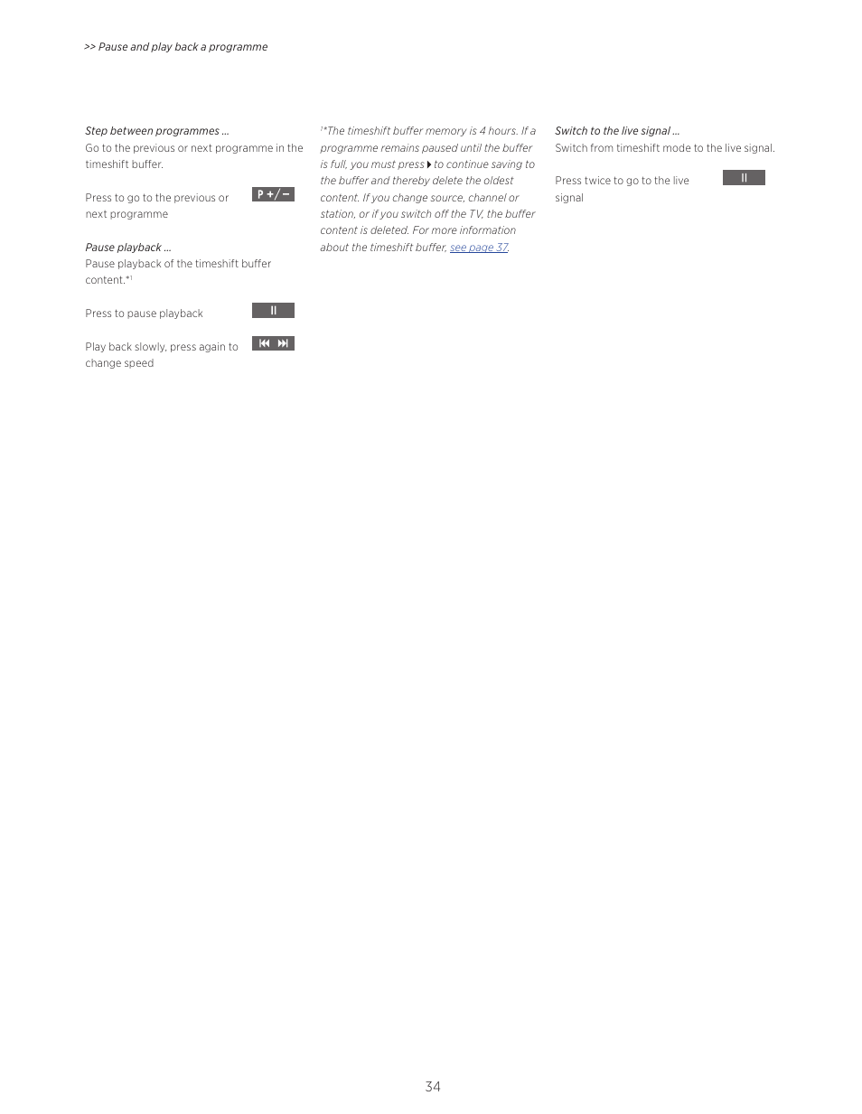 Bang & Olufsen BeoVision Avant - User Guide User Manual | Page 34 / 83