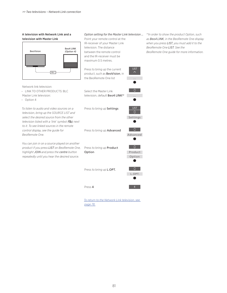 Bang & Olufsen BeoVision Avant - User Guide User Manual | Page 81 / 83