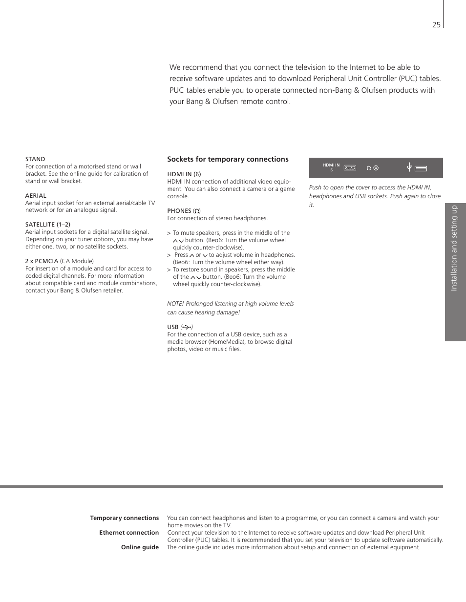 Bang & Olufsen BeoVision 11 with Beo4 Getting Started User Manual | Page 25 / 32