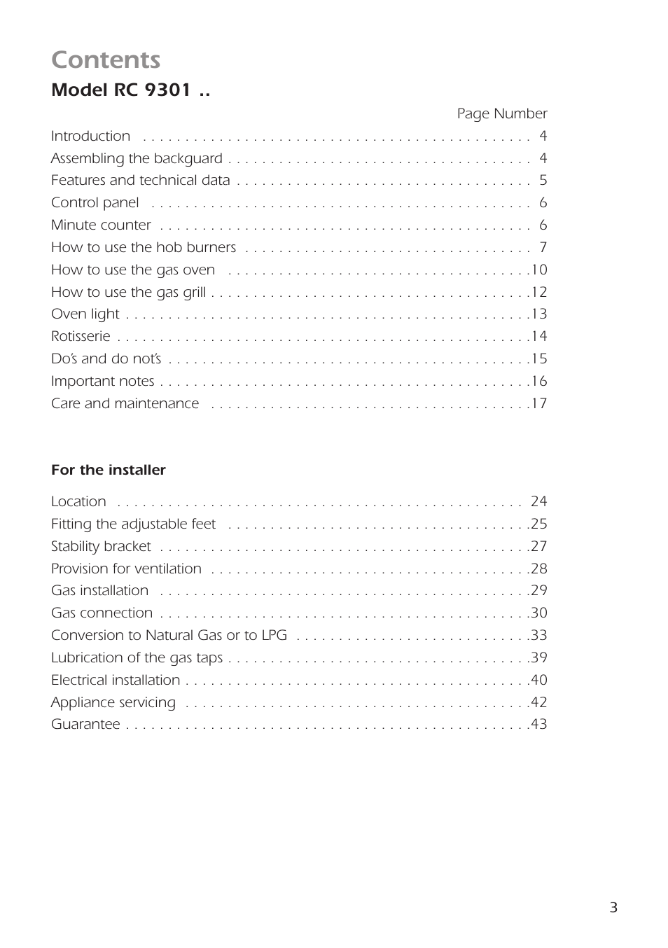CDA RC9301 User Manual | Page 3 / 44