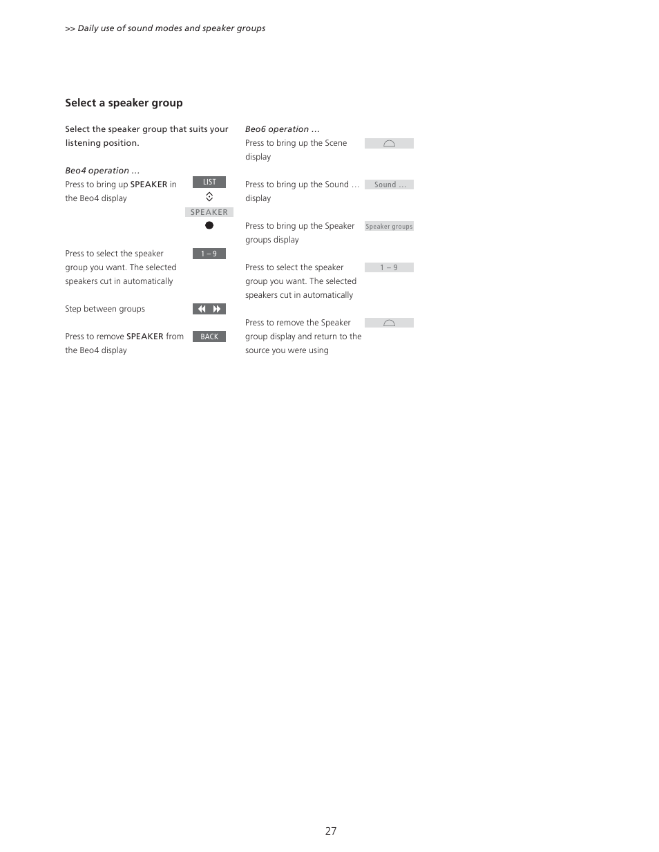 Bang & Olufsen BeoVision 11 with Beo4 User Guide User Manual | Page 27 / 62