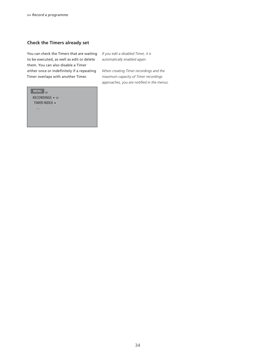 Bang & Olufsen BeoVision 11 with Beo4 User Guide User Manual | Page 34 / 62