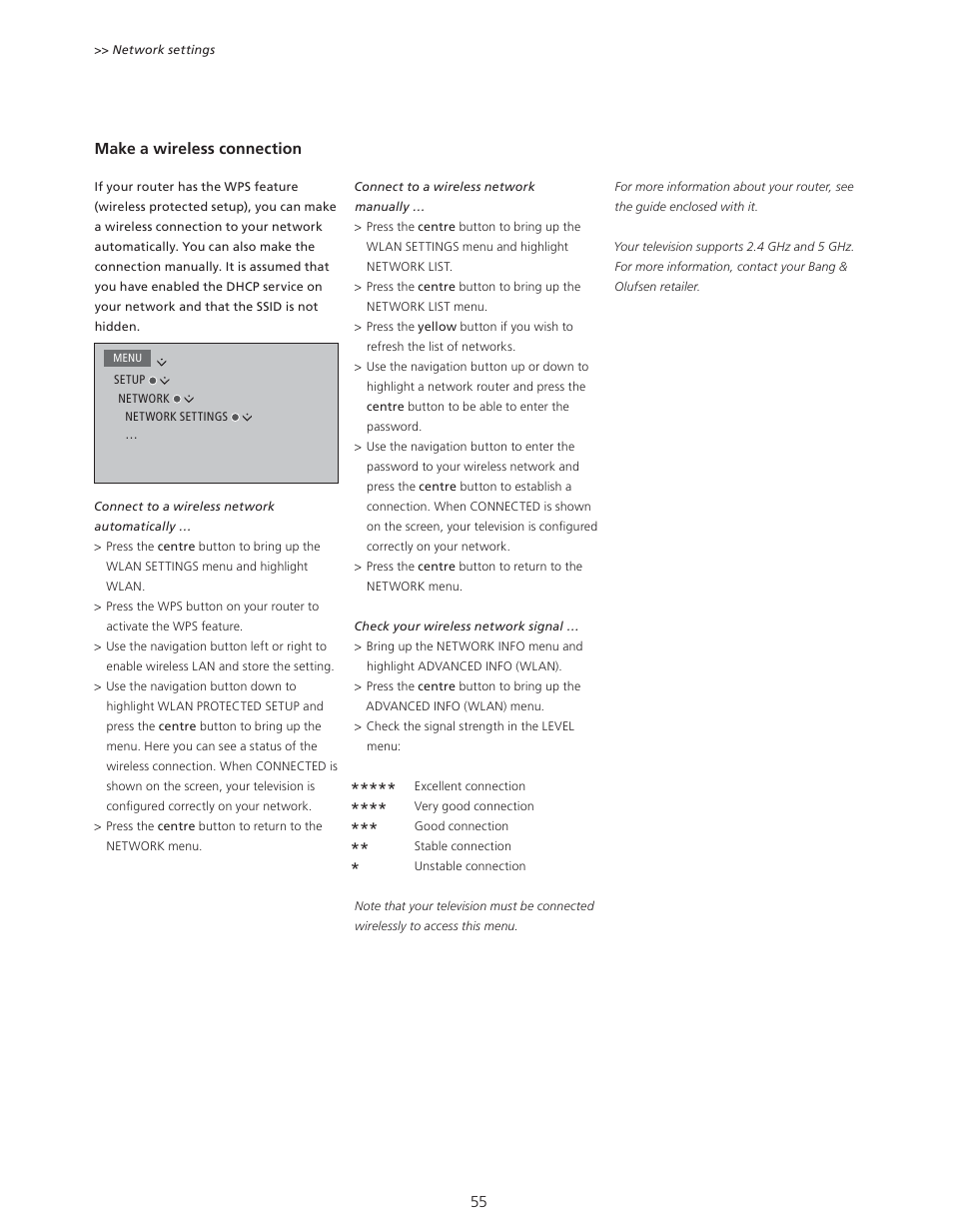 Bang & Olufsen BeoVision 11 with Beo4 User Guide User Manual | Page 55 / 62
