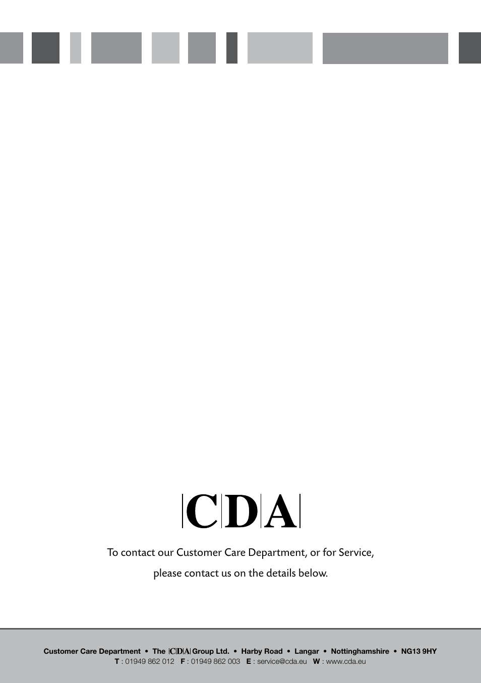 Passionate about style | CDA 3Z9 User Manual | Page 12 / 12